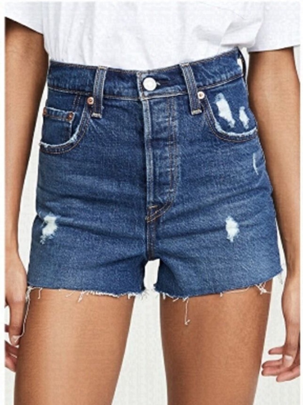 NEW Levi’s Ribcage Cutoff Distressed Jean Shorts